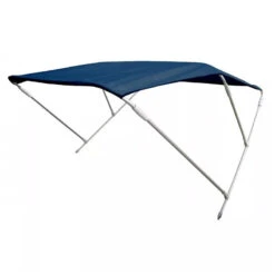 Bimini Alu Brossé 3 Arceaux - Bleu - ORANGEMARINE 185 (largeur) X 110 (hauteur) X 180 (longueur) Cm