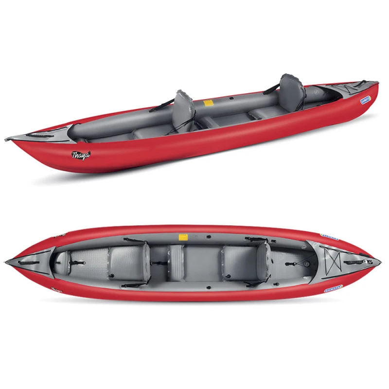 PACK KAYAK GUMOTEX THAYA 2 PLACES CONVERTIBLE ROUGE – Image 3
