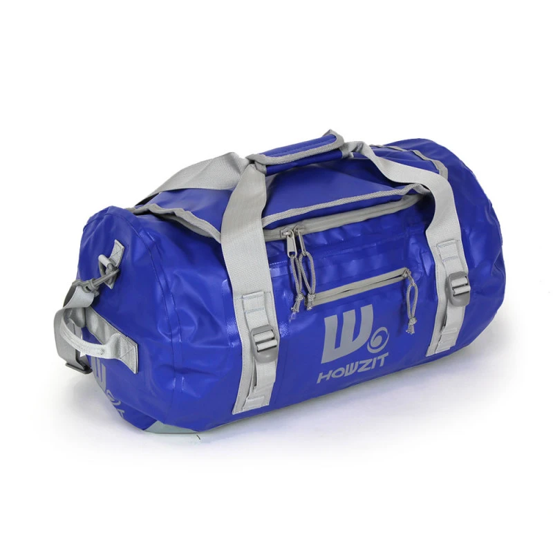 Sac De Voyage étanche DUFFEL BAG 30L - HOWZIT BLEU-GRIS – Image 3