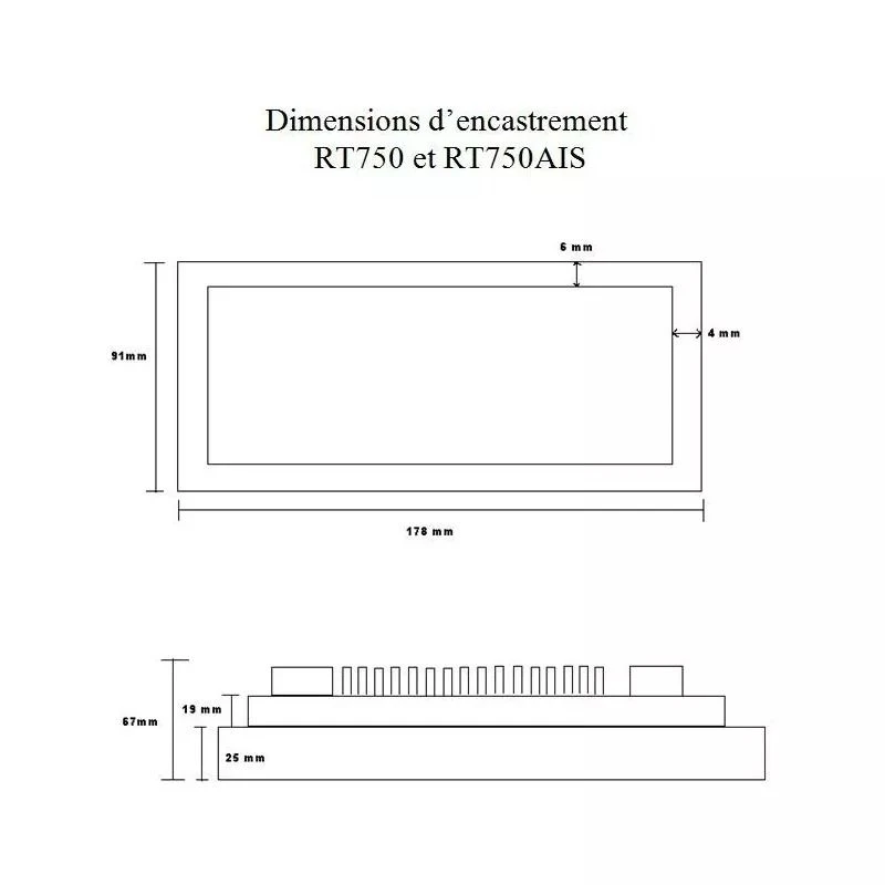 Vhf Fixe Rt750 V2 Avec Antenne Gps Intégré - Navicom – Image 3