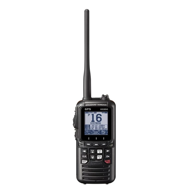 VHF Portable HX890E Avec GPS Intégré Noire - STANDARD HORIZON